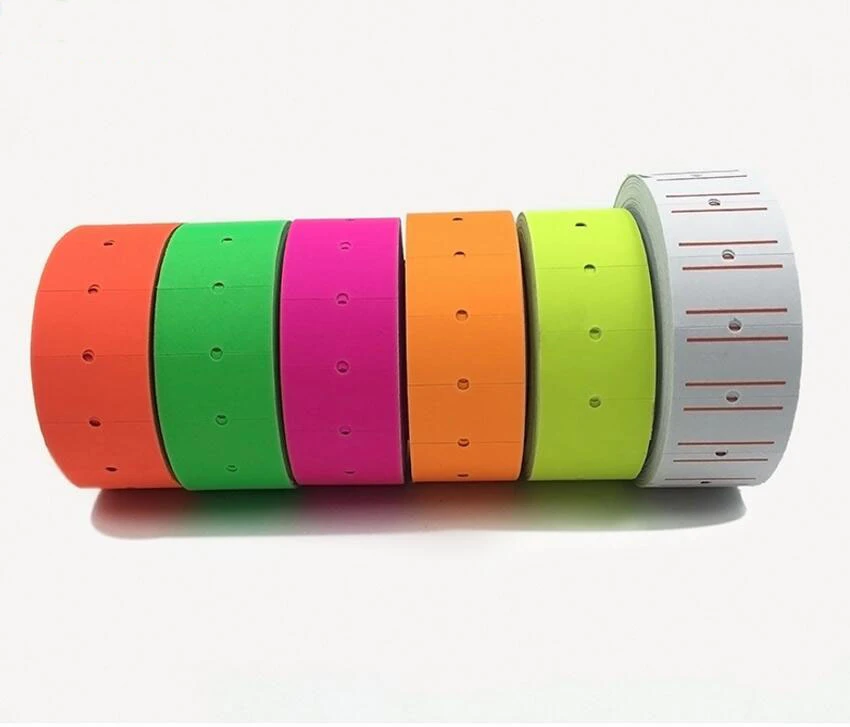 10 Pcs Lines Pricing Gun Label Paper Tag Mark Price Tag Rolls Bulk Single  Row for MX-5500 Price Gun Labeller 21mmX12mm PTSP