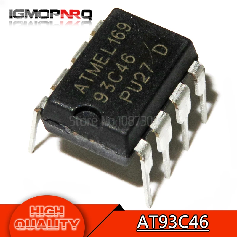 

10PCS free shipping AT93C46 93C46 DIP-8 EEPROM 64x16 new original