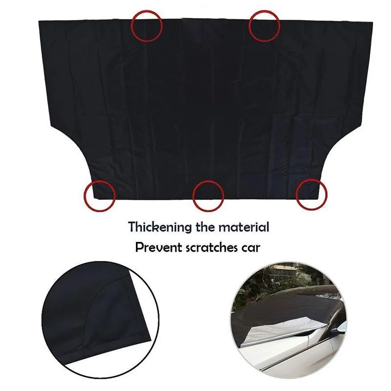 Protector de parabrisas para,perfecto para sol nieve y heladas guardia en todo tipo de clima hielo