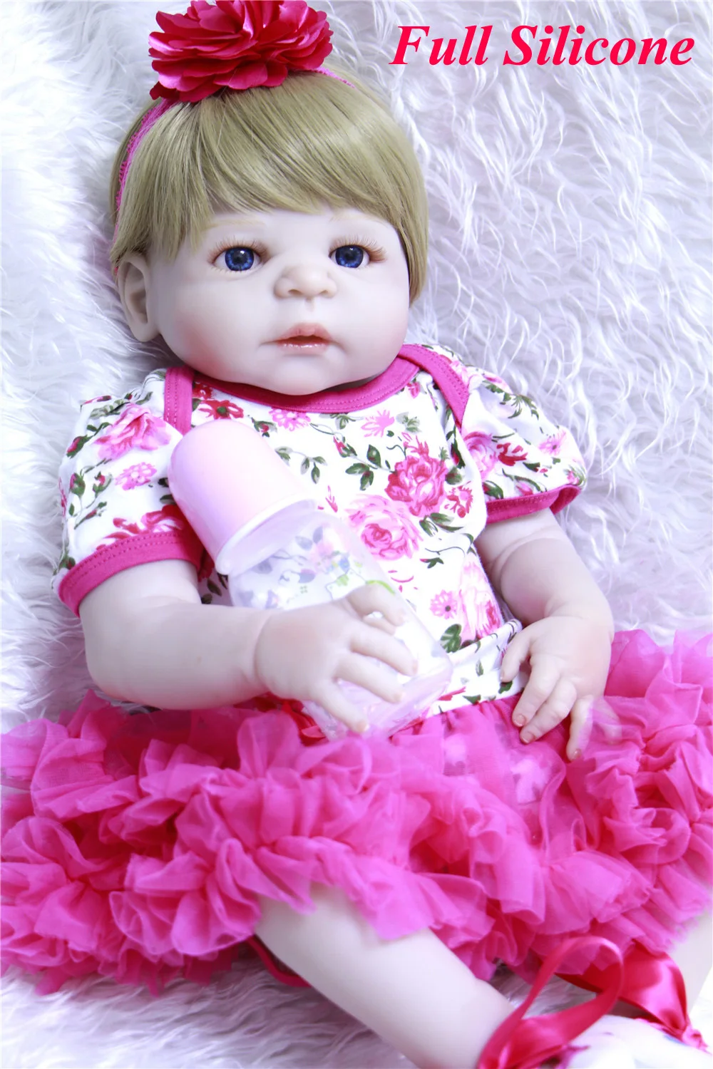 

NPKCOLLECTION 55cm bebe doll Full Silicone Body Reborn Baby girl dolls toy Newborn Princess Babies Doll Kid bonecas brinquedo