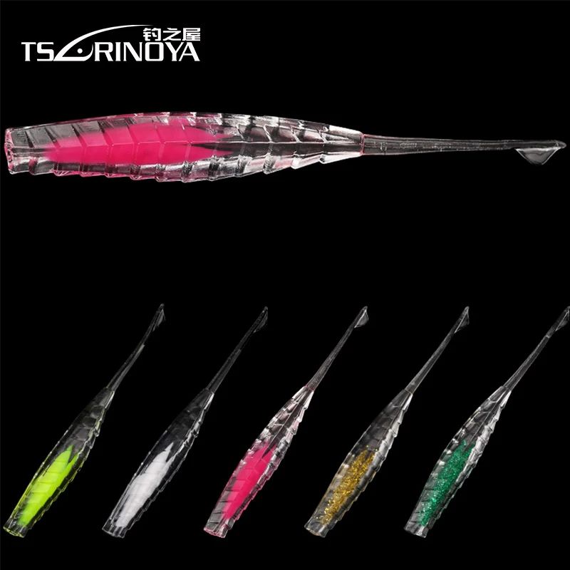 

TSURINOYA 10Pcs/Lot Soft Bait 10cm 2.9g Floating Rod-Shape Soft Fishing Lure Artificial Silicone Fishing Baits Peche Leurre