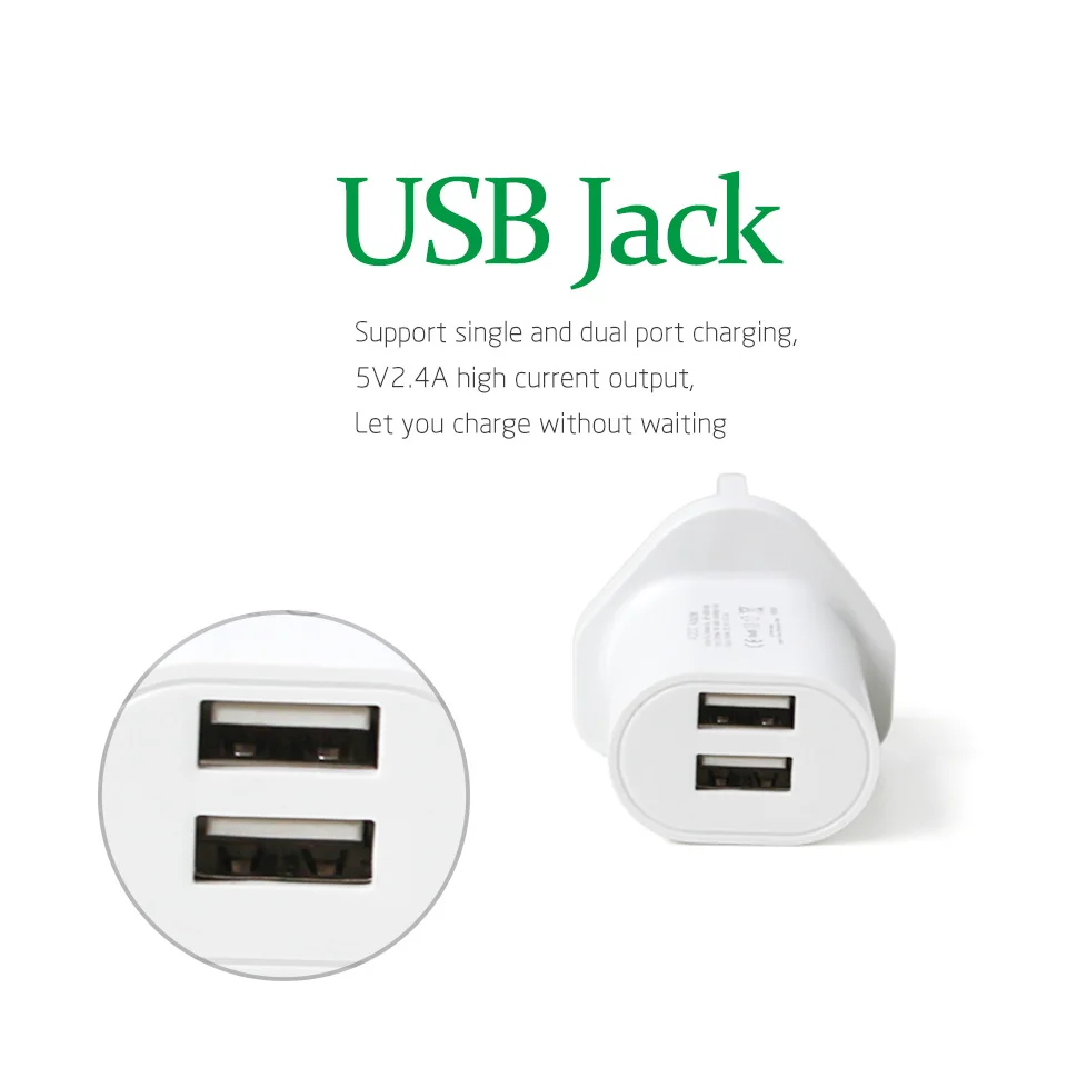 Dual usb Interface UK Adapter 5V 2.4A Charger Travel Power Plug Converter Plug 3 Pin Socket UK Ireland Singapore Maldives Dubai (6)