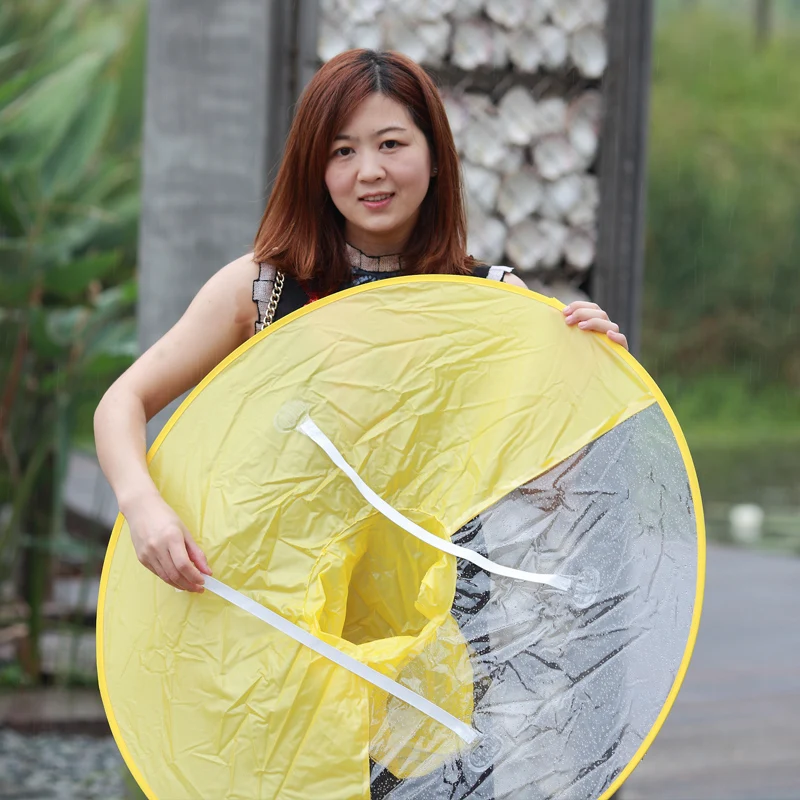 clear umbrella hat