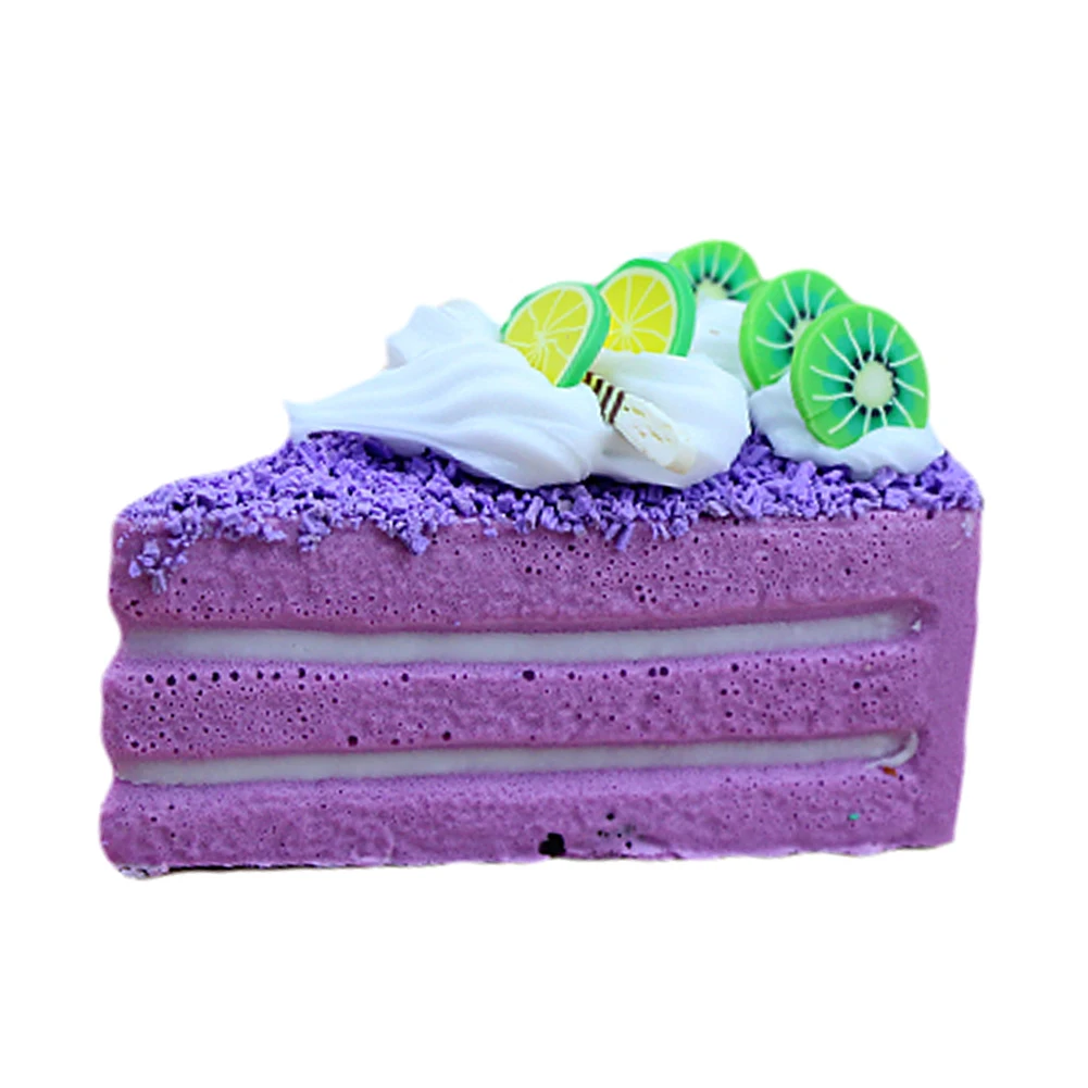 

Artificial Cake Fake Food Model Simulation Triangle Cut Cake Home Kitchen Staging Party Toy Dessert Photography Props M8