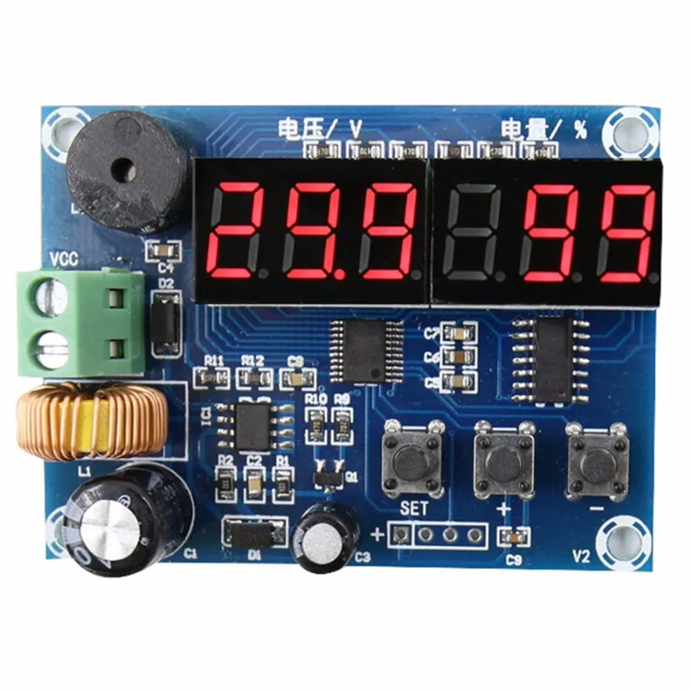 

DC 7-80V Battery Voltage Battery Capacity Real-time Display Module Battery Voltmeter Low Capacity Alarmer