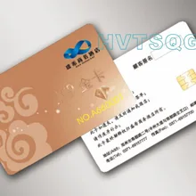 500 шт./лот) SLE4442 4 цветная печатная Пластиковая Смарт-карта с чипом IC