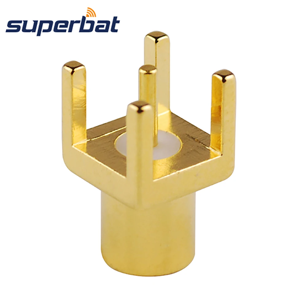 Superbat MCX Центральная пайка через отверстие PCB монтажный разъем Женский Разъем с