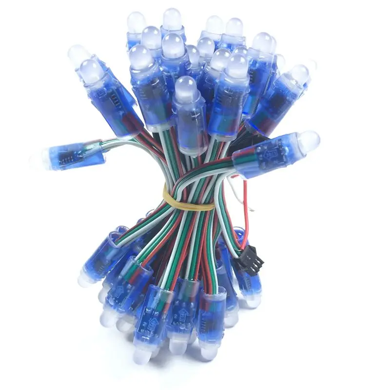1000pcs /8000pcs WS2811 Led Pixel Module 12mm IP68 Waterproof DC 5V Full Color RGB String Christmas LED Light Wholesale