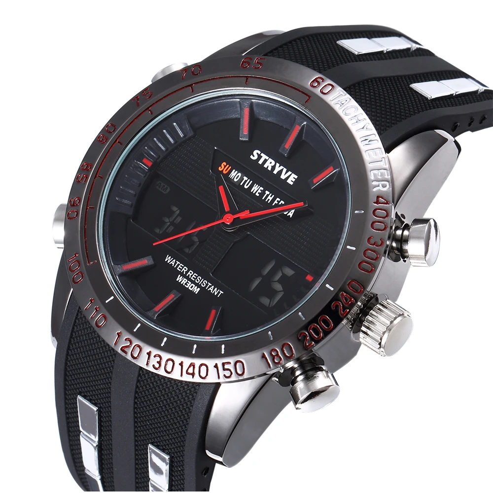 

STRYVE Brand Men's Luxury Army Watches 3ATM Waterproof Men's Big Dials Relojs Wristwatches Hot Sales Men's RELOJ HOMBRE