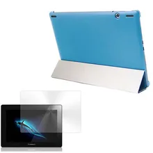Подставка для сна из искусственной кожи чехол Funda+ прозрачная Экран Защитная пленка для lenovo Ideatab S6000 S6000H S6000F S6000G 10," планшет