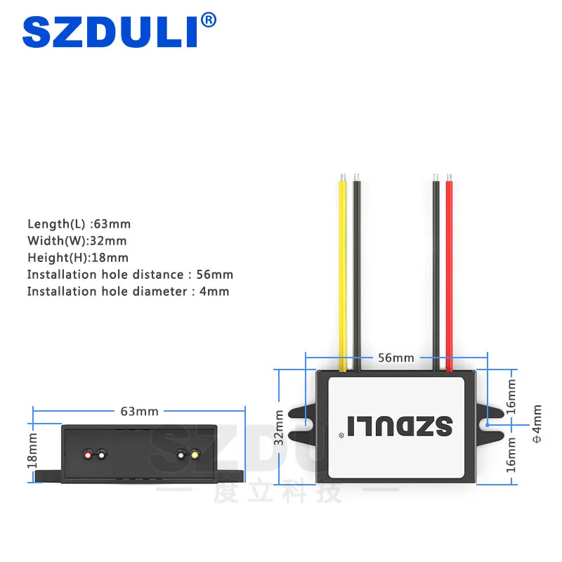 12 V-12 V 1A регулятора питания постоянного тока, 12 В, 24 В до 12 В автомобиля трансформатор постоянного тока Преобразователь мощности водонепроницаемый CE по ограничению на использование опасных материалов в производстве