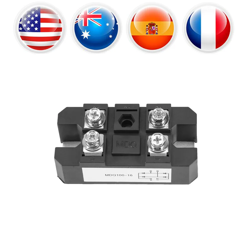 Raddrizzatore A Ponte Monofase MDQ 150A / 1600V - Modulo Diodo Bridge 4 Terminali Per Alimentazione Elettrica - Foto 4