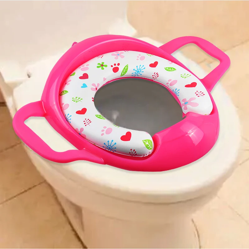 Baby Soft Toilet Training Seat Cushion Child Seat With Handles Baby