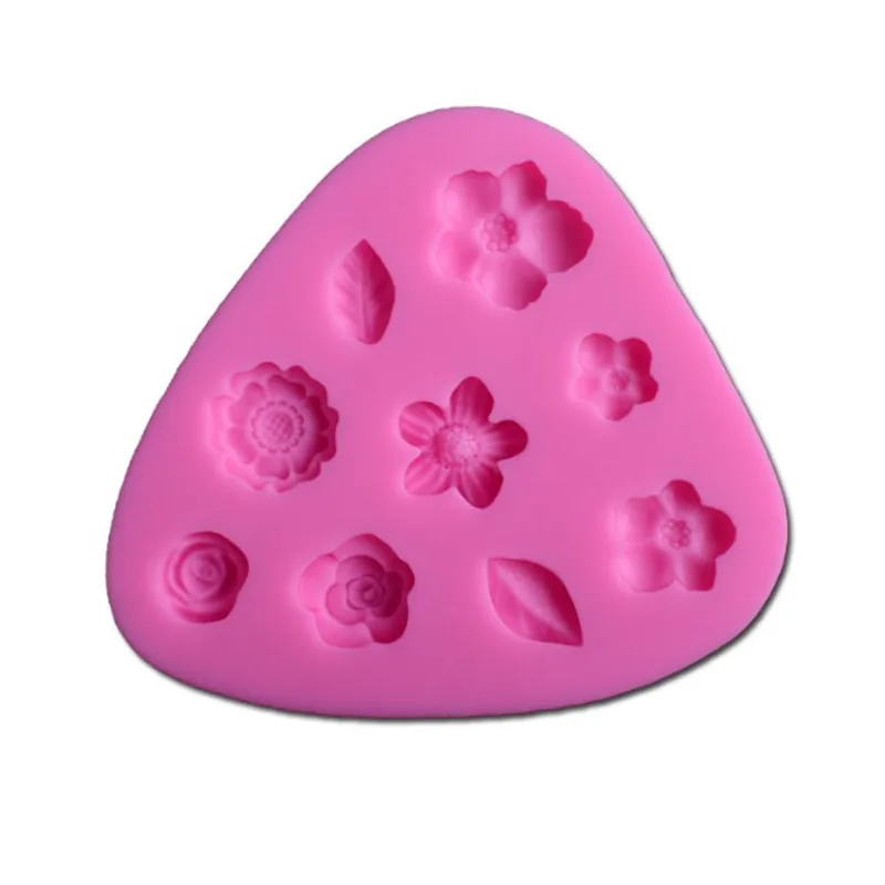 

Flower Silicone Molds Leaf Cupcake Fondant Cake Decorating Tools 3D Craft Candy Fimo Clay Chocolate Gumpaste Moulds