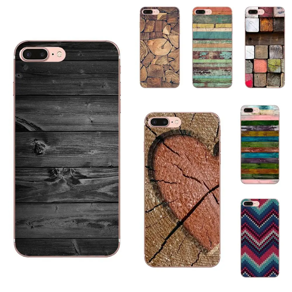 

Colorful Wood Tpu Rubber TPU Protective Skin For Moto G G2 G3 G4 G5 G6 G7 HTC 530 626 628 630 816 820 One A9 M7 M8 M9 M10 E9 U11
