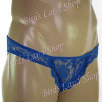 Mens Lace Sexy Underwear G2929 Rose Flower Lace Low Rise pouch Tanga Royal 2