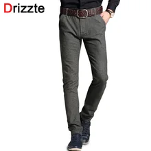 Drizzte mens fashion slim fit geschliffen chino kleid hosen hose schwarz blau Grau 3 Farben Casual Hosen Größe 28 bis 38 40