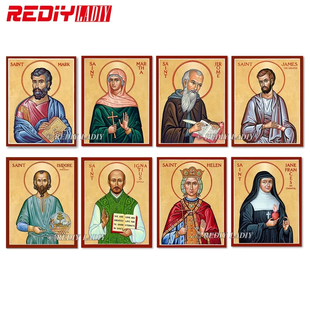 REDIY LADIY алмазная мозаичная религиозная икона Святой туфли ручной работы со