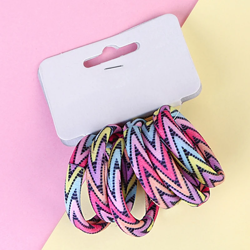 Arherigele 6pcs Elastic Hair Bands for Women Hair Accessories Colorful Printing Hair Rope Rings Headwear Girls Ponytail Holder Arherigele 6pcs Elastic Hair Bands for Women Hair Accessories Colorful Printing Hair Rope Rings Headwear Girls Ponytail Holder