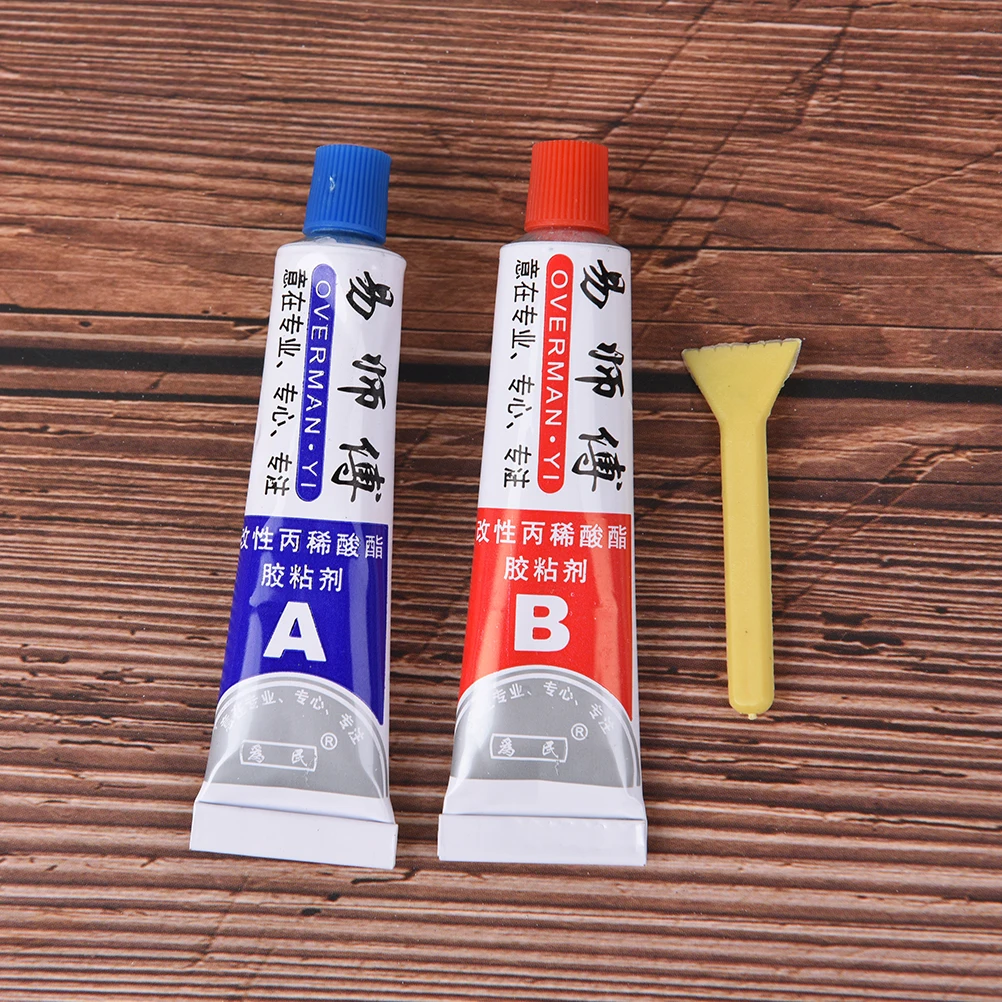 Buy 2pcs ( A+B) Modified Acrylic Glue Adhesive For Metal Plastic Wood Crystal