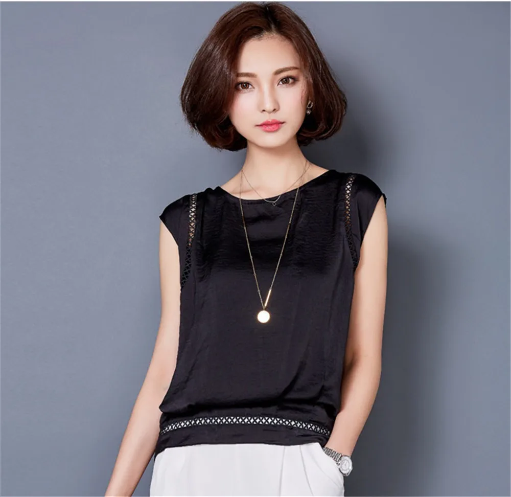 Big Size M-3XL Luxury Chiffon Tank Top For Women Summer Fashion Crop Tops Women\'s Sleeveless Tank Vest Tops Lady Sexy Camis (8)