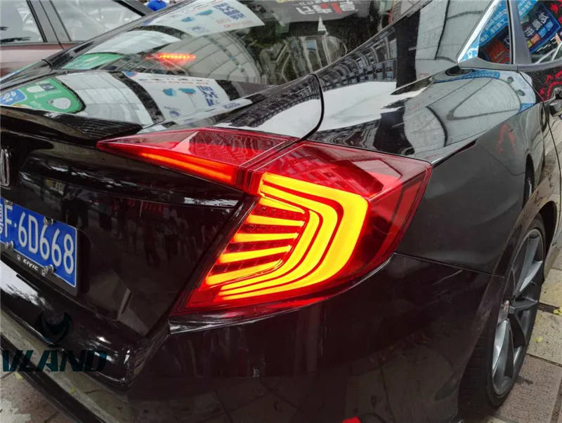 Бесплатная доставка для ВЛАНД Автомобильная заднего фонаря для Honda Civic все-светодиодный задний фонарь тормоза+ДРЛ+сигнал+фонаря заднего хода Подключи и играй на 2016 год-до Бесплатная доставка для ВЛАНД Автомобильная заднего фонаря для Honda Civic все-светодиодный задний фонарь тормоза+ДРЛ+сигнал+фонаря заднего хода Подключи и играй на 2016 год-до