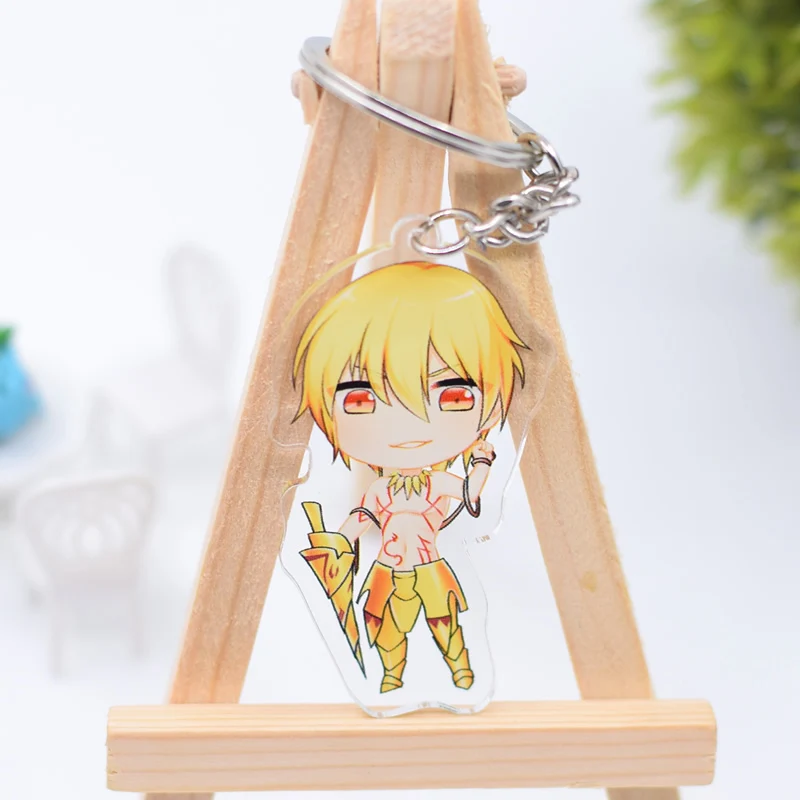 FGO брелок милый двухсторонний Gilgamesh Saber/Archer акриловый брелок Подвеска Аниме аксессуары брелок с фигурками из мультфильмов DBS1P - Цвет: 07