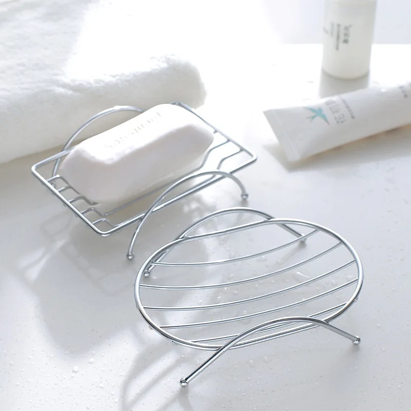 

Brief Stainless Steel Bathroom Soap Dishes Box Container Holder Tray Bath Basket Plate Storage Cup Rack