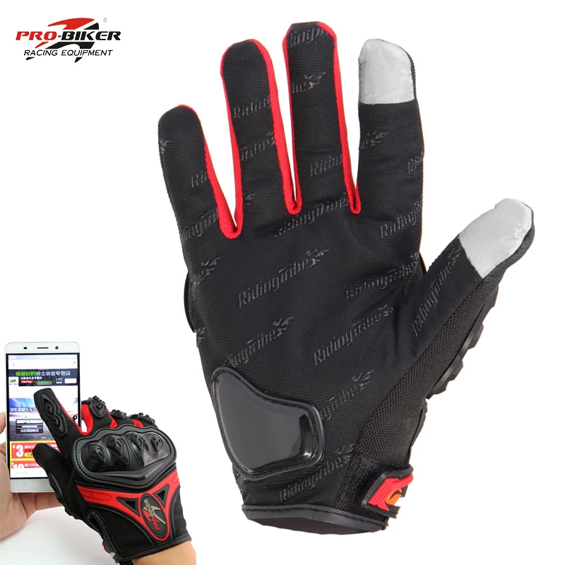 Buy Pro biker Motorbike Full Finger Gloves Thumb Index