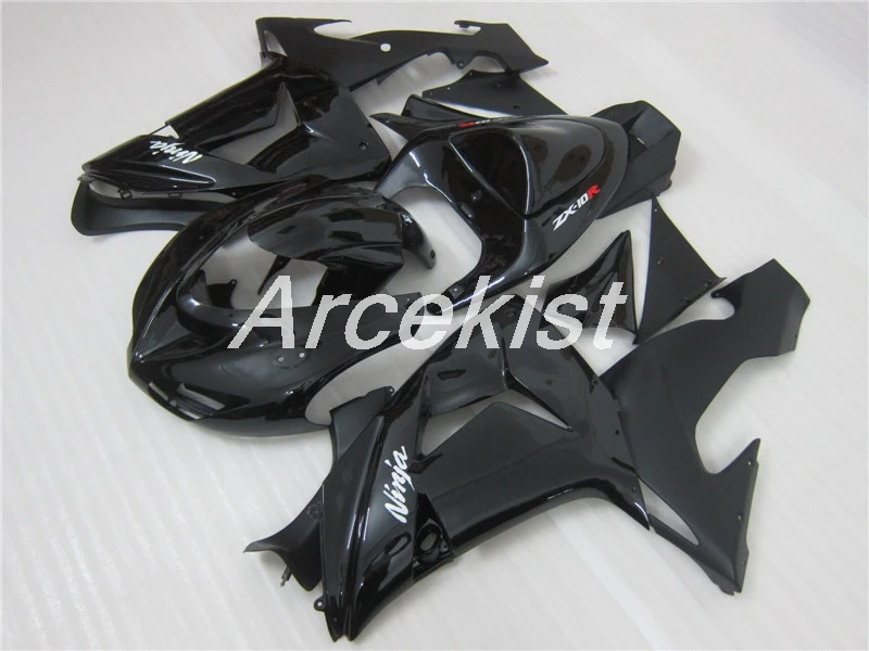 Пользовательские ABS обтекатель комплект подходит для kawasaki Ninja ZX10R 2006 2007 06 07 10R fairобтекатели набор черный