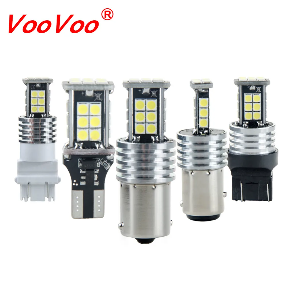 VooVoo 1156 LED BA15S P21W Светодиодная лампа T20 W16W T15 7443 W21/5 W Автомобильная Лампа T25 3157