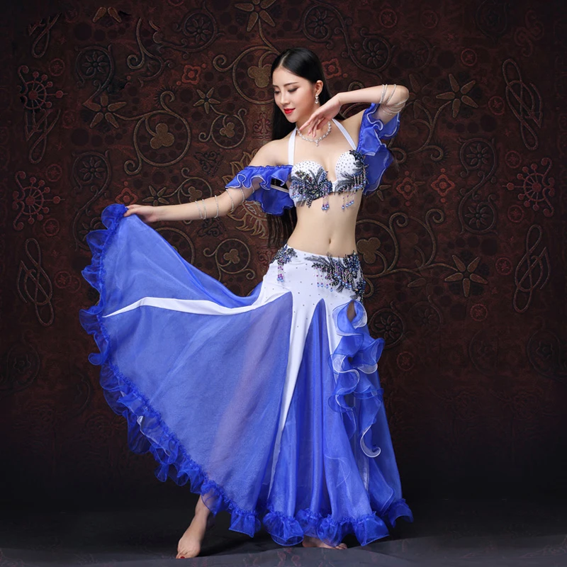 Женская юбка в восточном стиле с бусинами и рукавами 2019|belly dancing clothes|oriental dancedance