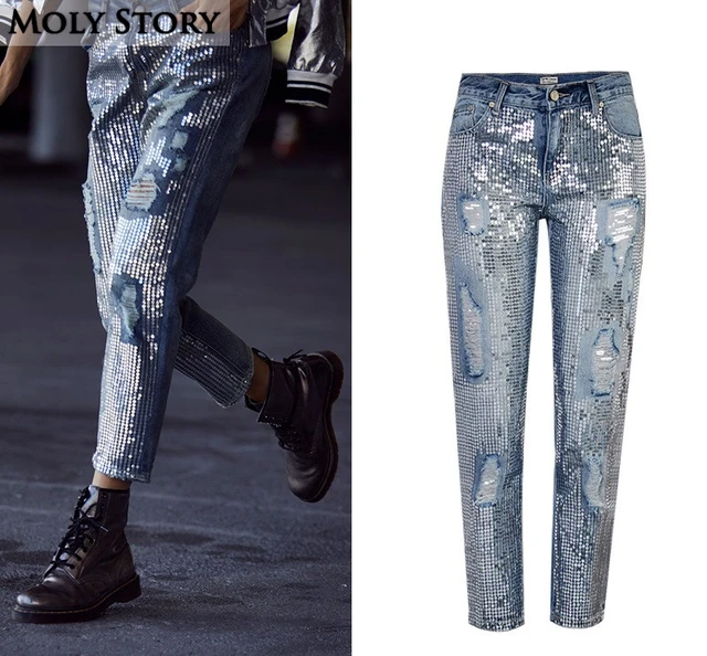 silver ladies jeans