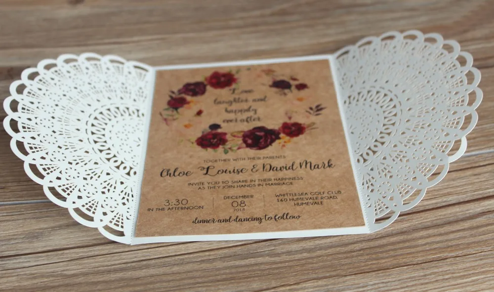Kraft Paper Invitation Cards