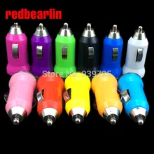 Redbearlin 1000mAh Bullet Mini USB2.0 Новинка 1A автомобильное зарядное устройство для PDA мобильных телефонов для Iphone4 4S автомобильное зарядное устройство адаптер для samsung
