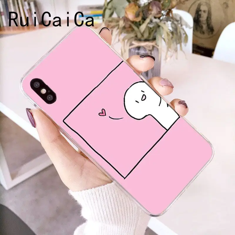 Мягкий силиконовый чехол RuiCaiCa BFF для iPhone 5 5Sx 6 7 7plus 8 8Plus X XS MAX XR|Чехлы-накладки| |