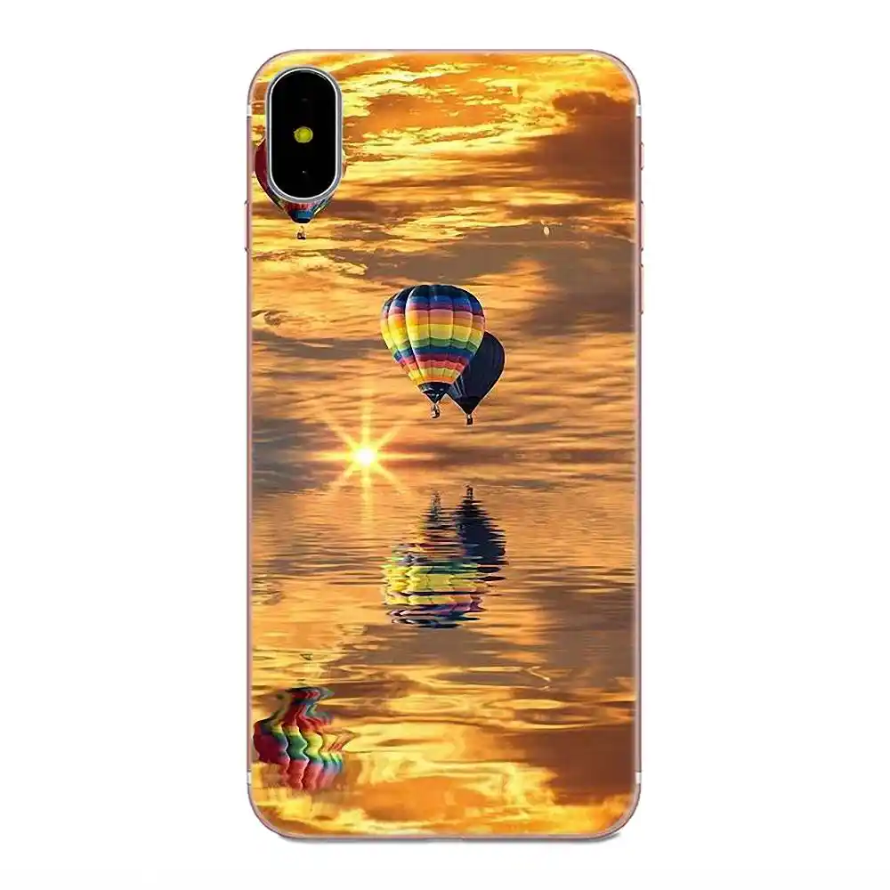 Тонкий чехол для Xiaomi Redmi Note 2 3 3S 4 4A 4X5 5A 6 6A Pro Plus воздушный шар закат|Чехлы-накладки| |