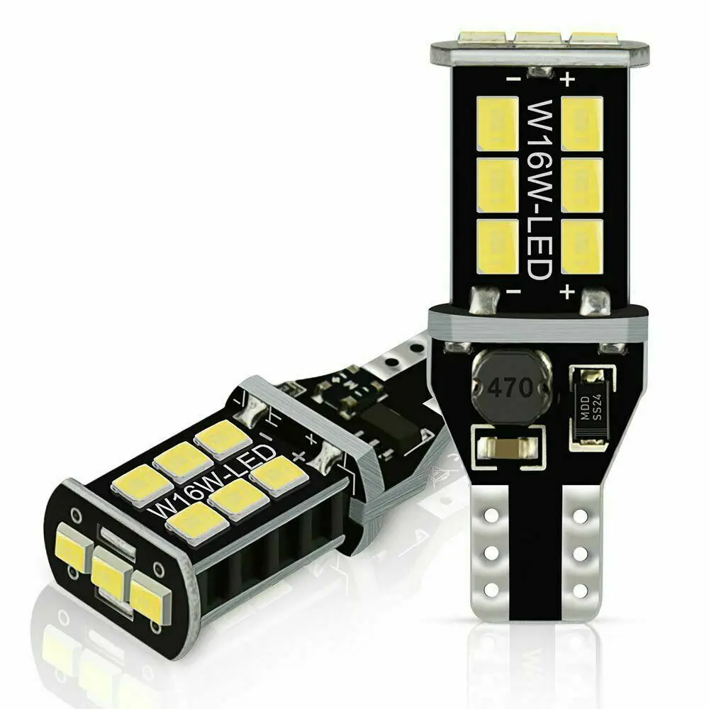 

2pcs CAR LED Super Bright White Canbus LED Bulb For Car Backup Reverse Light 912 921 T15 W16W Turn Signal Light Brake Fog Lamps