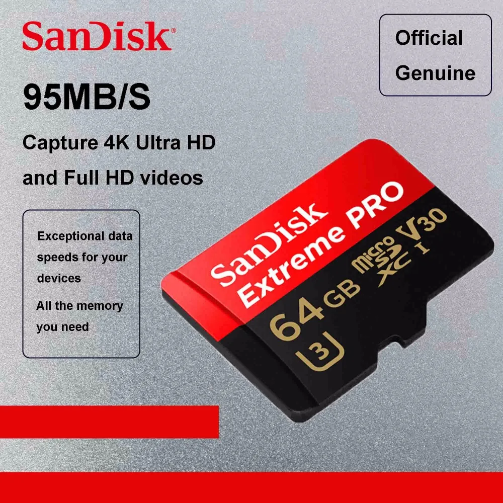 SanDisk Extreme Pro 128GB microSDXC microSD Memory Card
