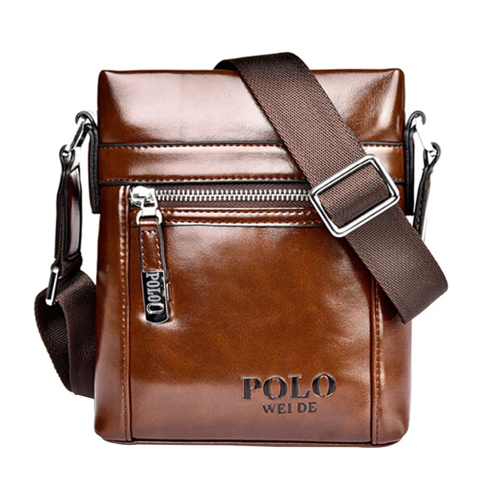 2016 Famous Brand Men Messenger Bags 100 Genuine Leather Crossbody