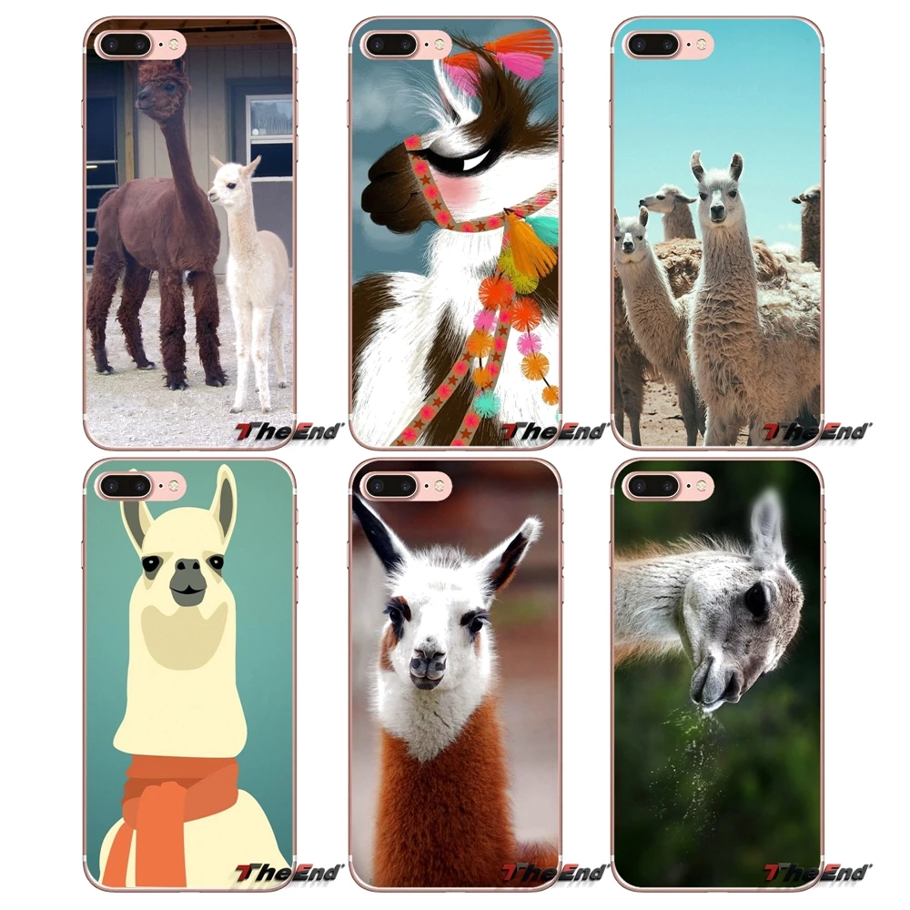 

For Xiaomi Redmi 4 3 3S Pro Mi3 Mi4 Mi4i Mi4C Mi5 Mi5S Mi Max Note 2 3 4 Lama Llama Alpacas Animal Clear TPU Case