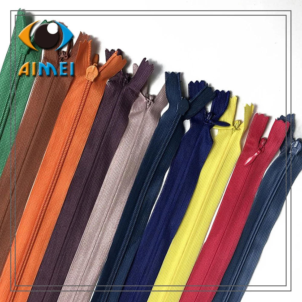 Tailor  Sewing Craft 20/Color 12-20 inch Colorful Nylon 3# Invisible Zippers