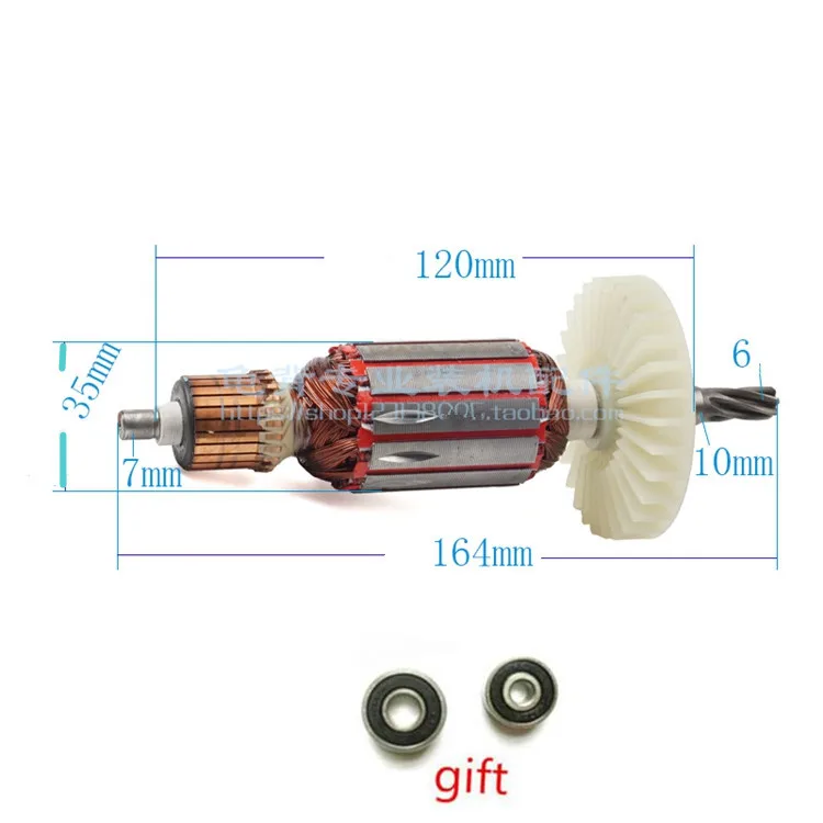 

AC 220-240V Rotor Motor Armature Replacement for MAKITA HR2470 HR2470F HR2460 HR2460F Rotary Hammer