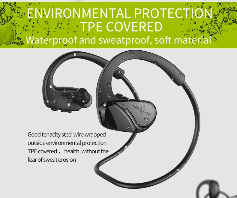 H6 Wireless Bluetooth Sport Earphone Headphone Waterproof Stereo Sound Earbuds For Xiaomi Iphone Samsung With Mic