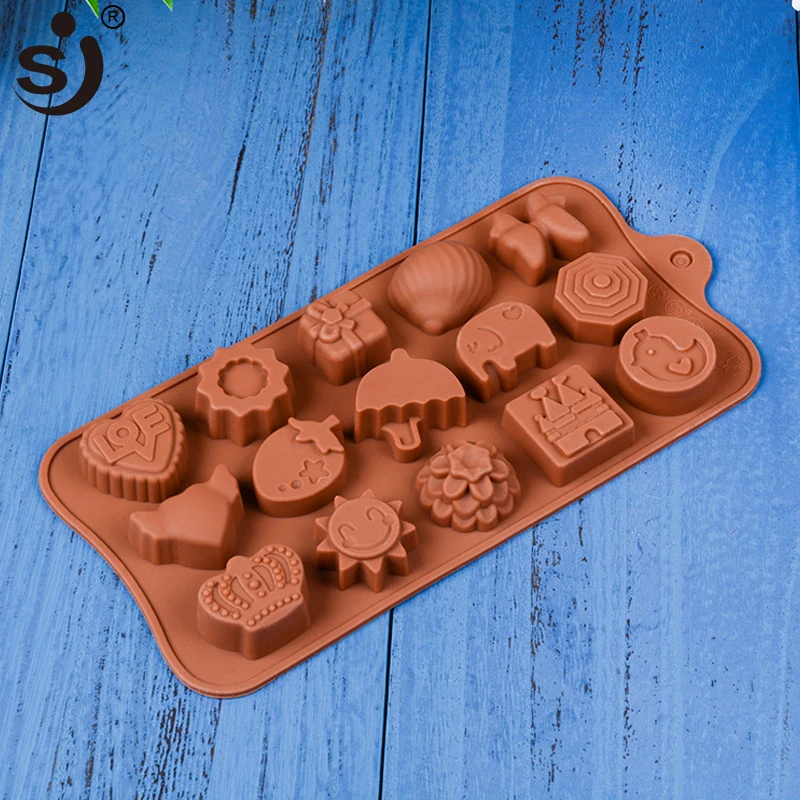 Силиконовая форма для шоколада FUNBAKY Smile круглая в виде короны животного
