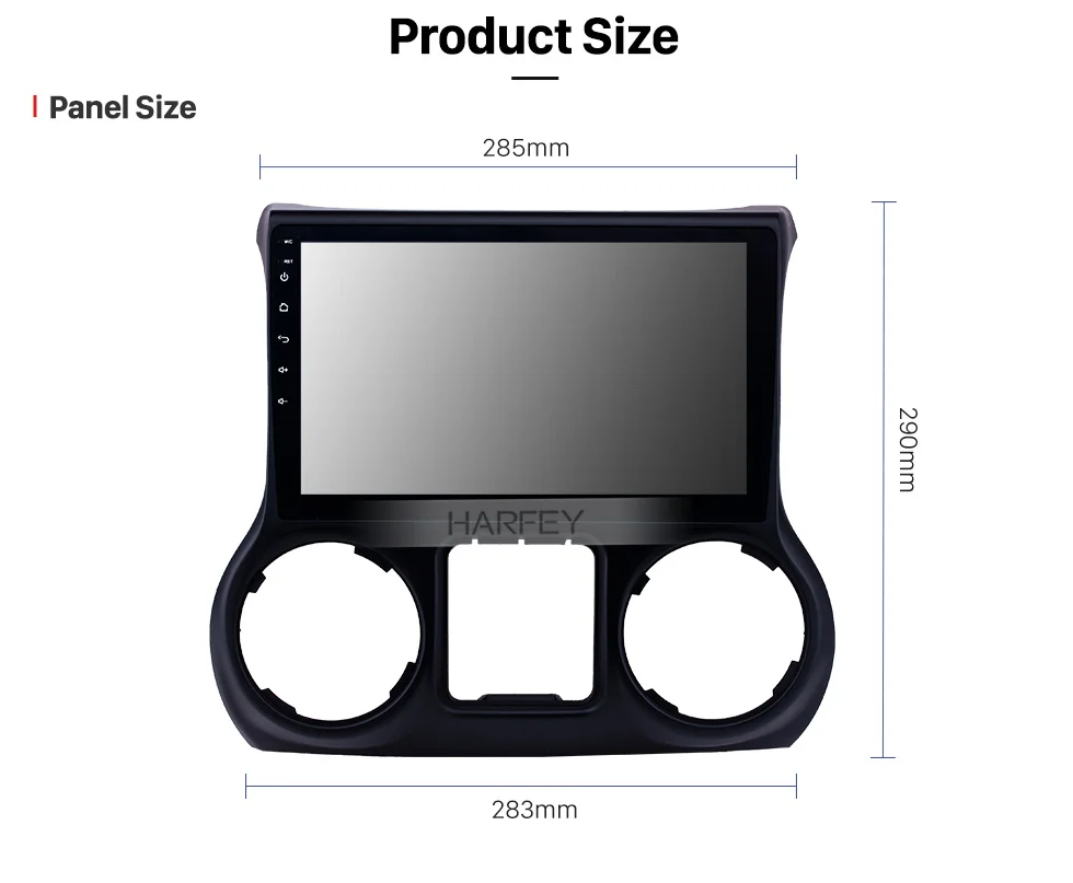 Cheap Harfey 2Din 10.1 Inch Car Radio Android 8.1 Stereo For JEEP Wrangler 2011-2017 left hand drive GPS Navigation Multimeida Player 14