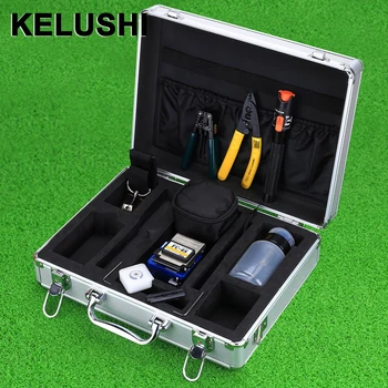 

KELUSHI16 in 1 Economic FTTH Tools KIT Packages Included 10mW Visual Fault Locator and Fiber Cleaver FC-6S Fiber Miller Scissors