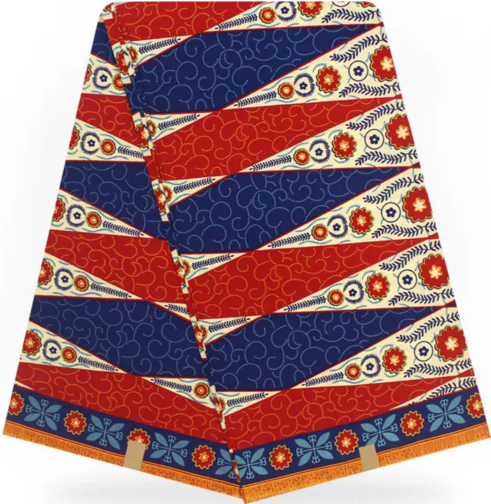 Горячая африканская ткань для платья африканская восковая печать ткань tissus воск ткани для пэчворка 6 ярдов хлопок ткань HH-B71