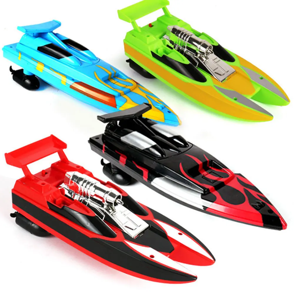 Скоростная лодка гоночная лодка многоцветная Rc пластиковая гоночная игрушка дистанционное управление лодка электрическая лодка скоростной катер р/у бассейн