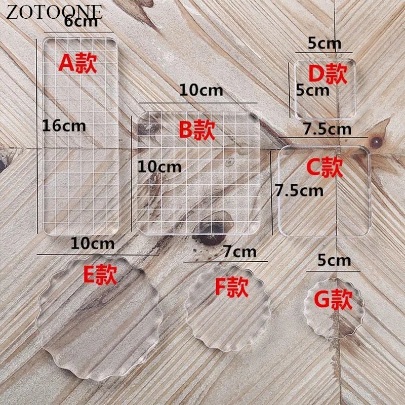 

ZOTOONE New 2018 Transparent Clear Stamps for Sellos Scrapbooking Envio Gratis Background Acrylic Transparent Board Stamps F